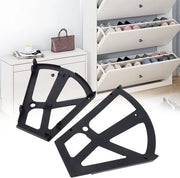 Sistema di appoggio per scarpe flessibile a doppia lastra - Nero - Struttura semplice - Facile da montare - Accessorio per sistema di appoggio per scarpe