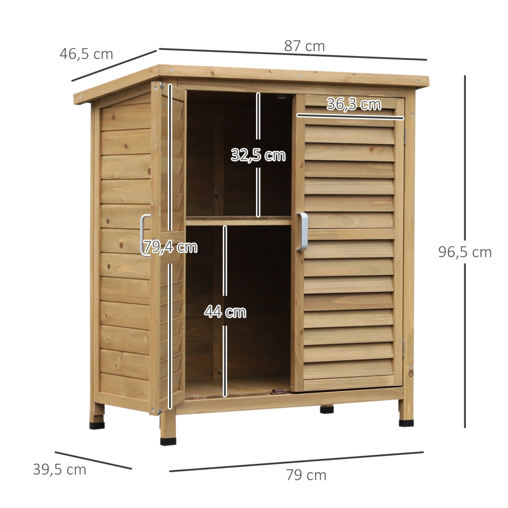 Armadio da giardino ¨C zephmum ¨C giallo 87x46.5x96.5 cm