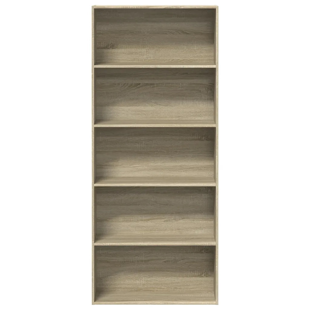 Libreria Rovere Sonoma 80x30x189 cm in Legno Multistrato 3314671