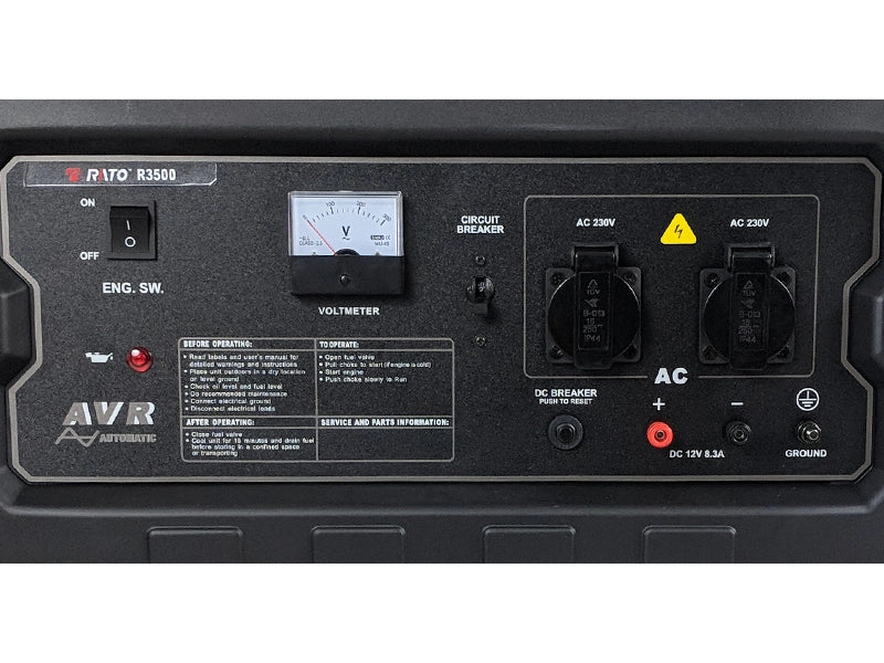 Generatore di corrente Rato R3800 3.8kW motore benzina 301cc gruppo elettrogeno