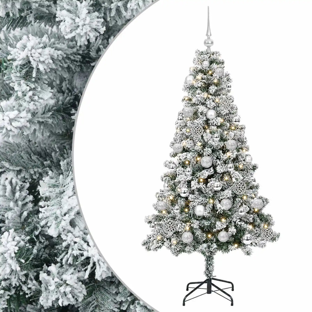 Albero di Natale Artificiale con Palline 120 cm 150 LED 3460830