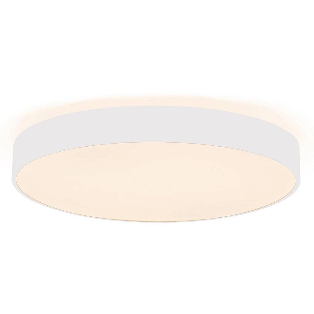 Trade Shop - Plafoniera Moderna Tonda Led 65w Cct 3000k 4000k Lampada Soffitto Muro Luce 60cm - Bianco