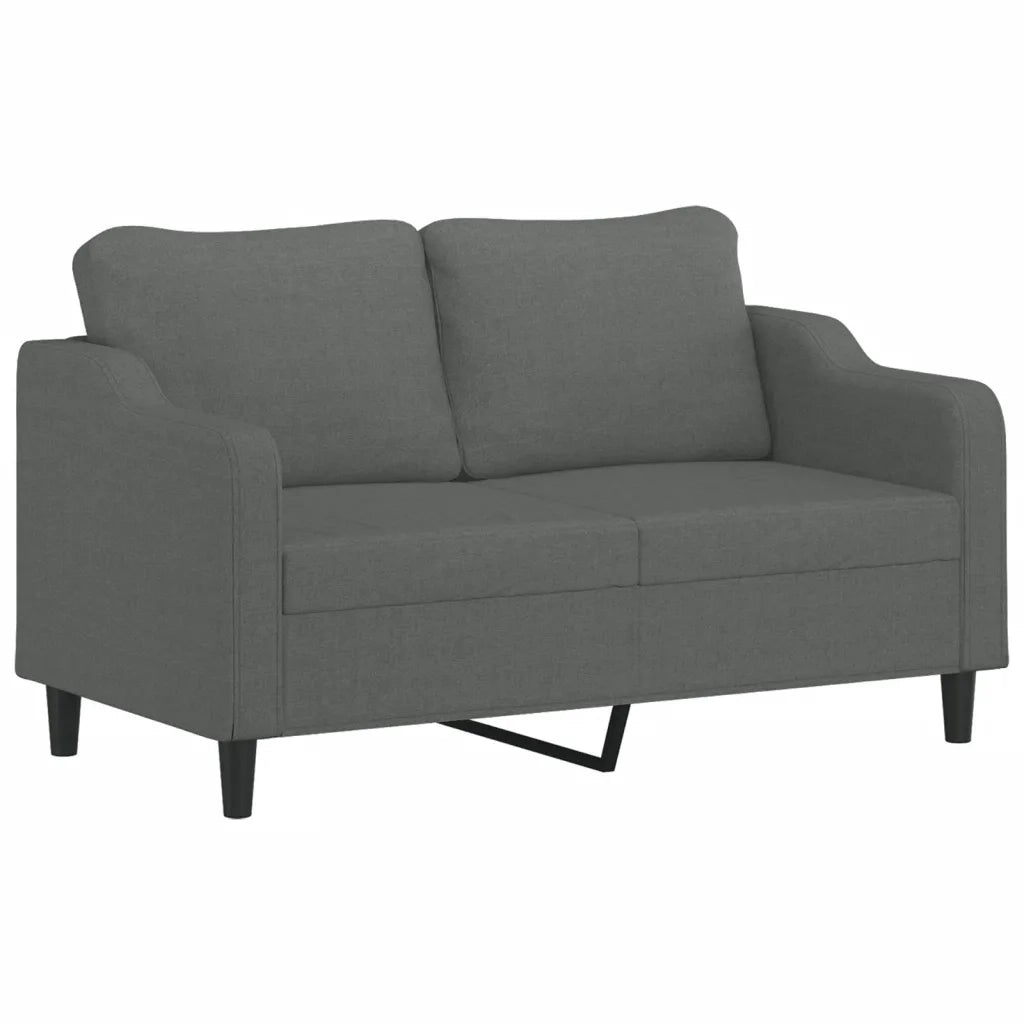 Divano a 2 Posti-Sofa 2 Posti Grigio Scuro 140 cm in Tessuto 805770