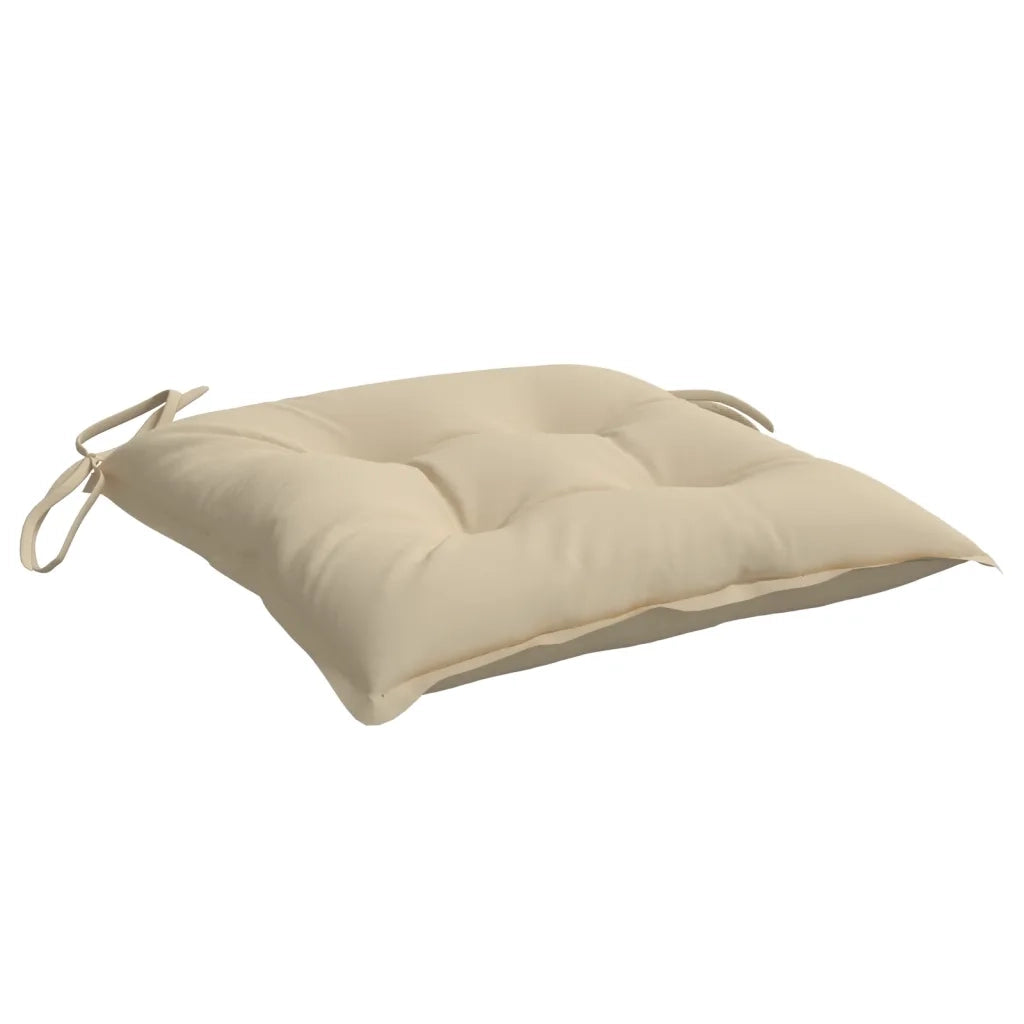 Cuscini per Sedia 2 pz Beige 40x40x7 cm in Tessuto Oxford 361459