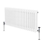Termosifone Radiatore a 3 colonne per riscaldamento centralizzato Bianco 60 x 101cm