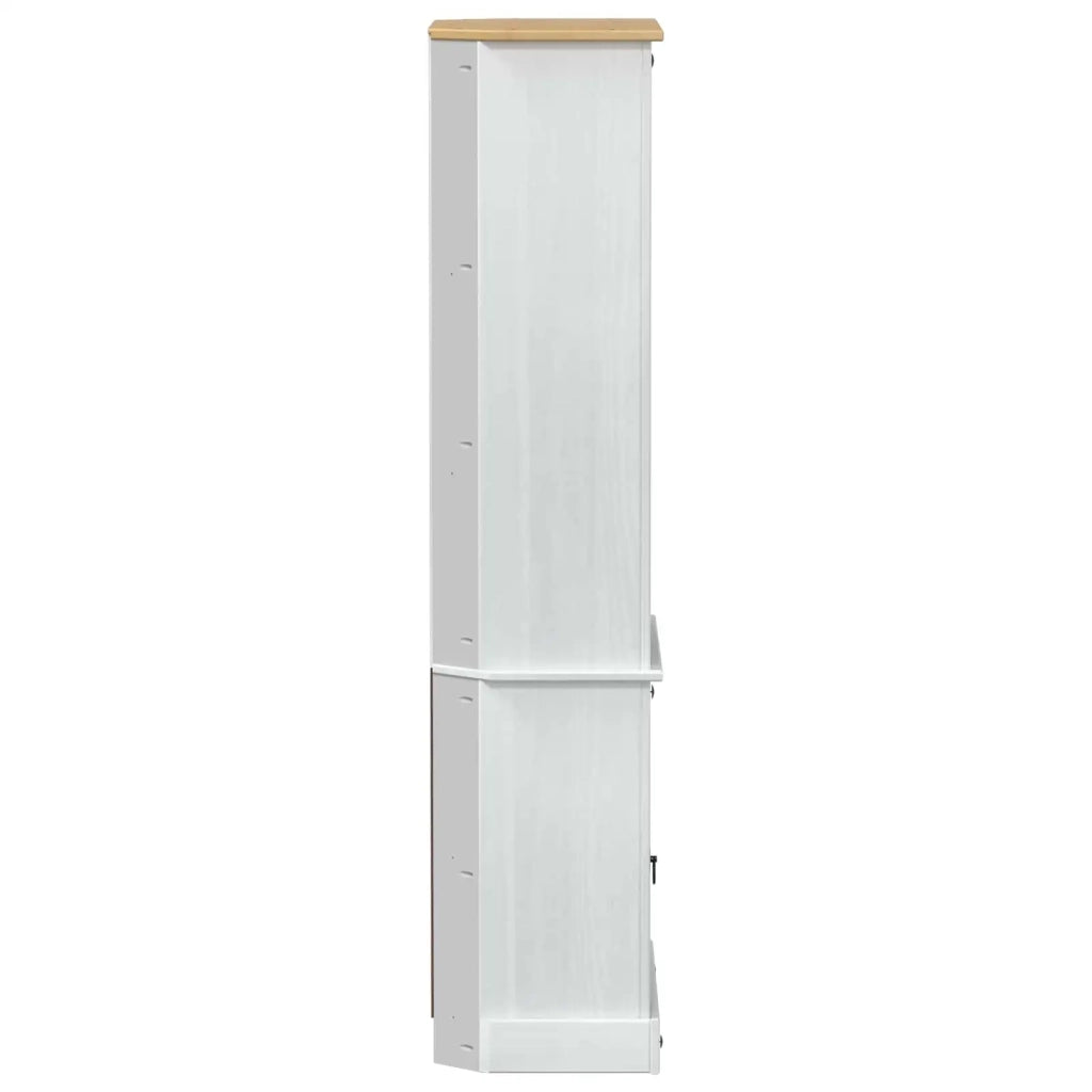 Credenza Bianco 74 x 38 x 170 cm Pino massello