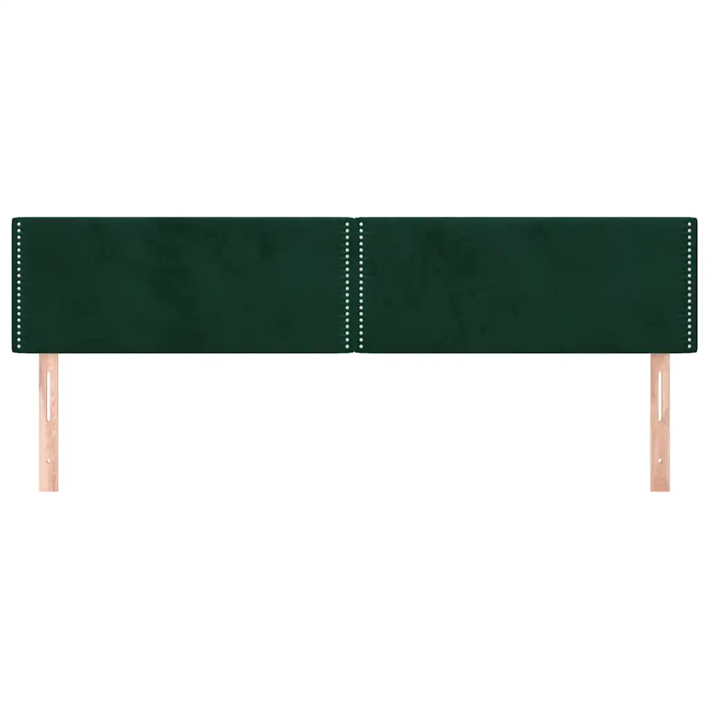 Testiera | Testata Verde Scuro 200x5x78/88 cm in Velluto
