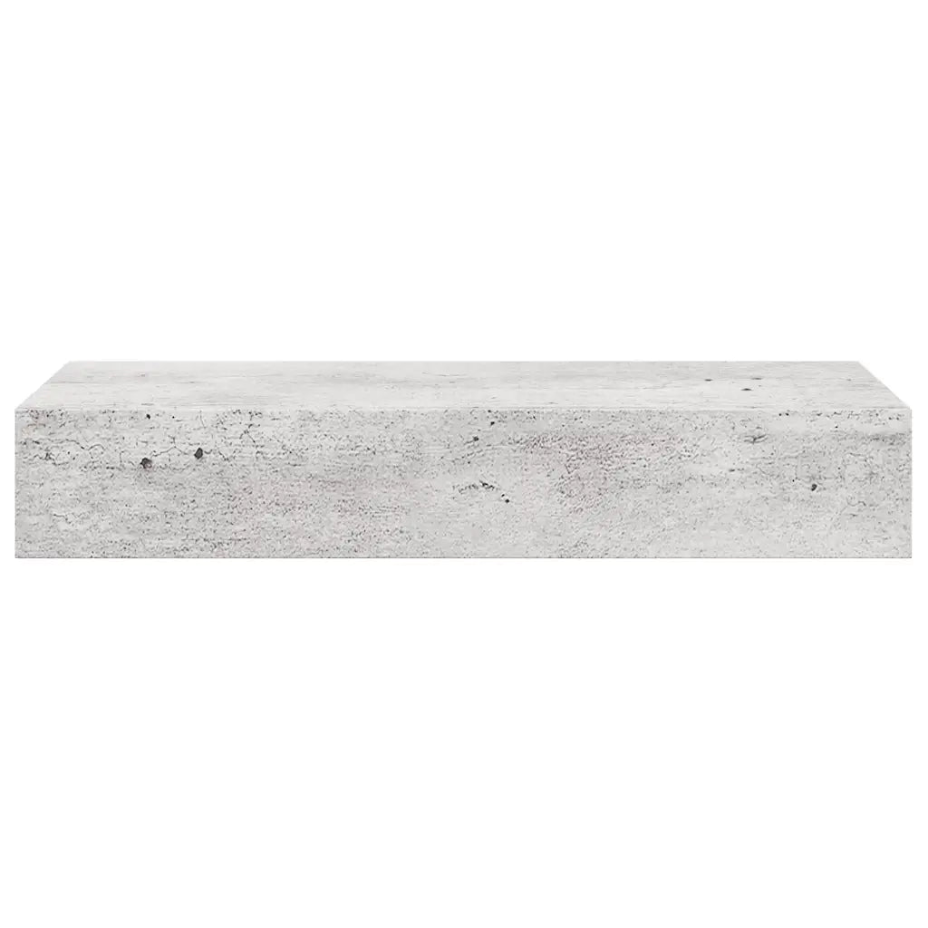 Scaffali a Muro Cassetti 2 pz Grigio Cemento 60x23,5x10 cm MDF cod mxl 53943