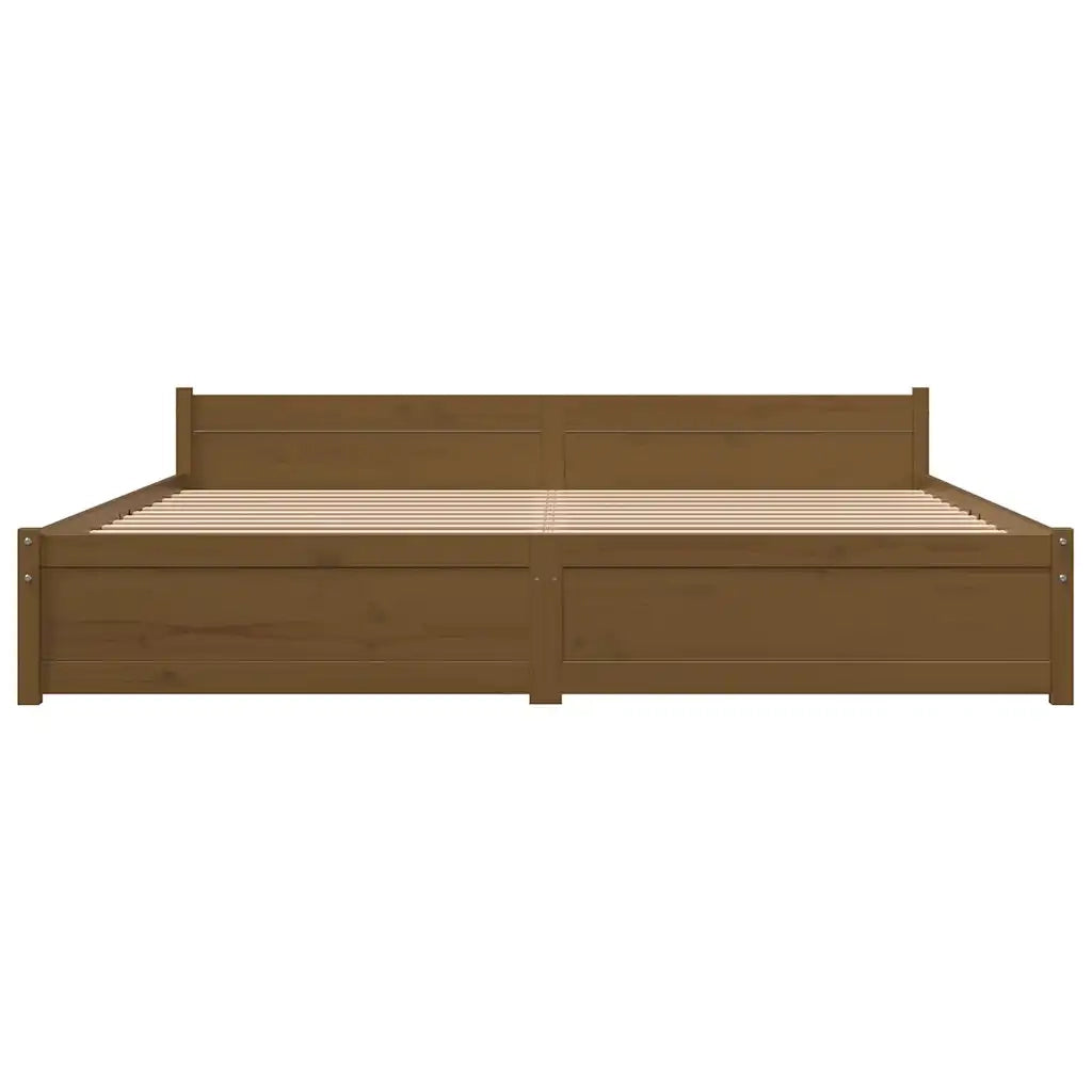 Giroletto senza Materaso Ambra in Legno Massello 200x200 cm 815067