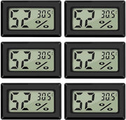 Termometro e Igrometro Digitale - 6 pezzi Monitor Temperatura e Umidità per Uso Interno