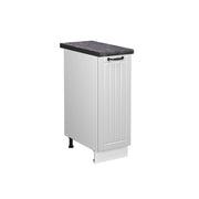Armadio cucina dispensa alto Fame-Line Bianco rustico/Bianco 30 cm, PL Antracite Vicco