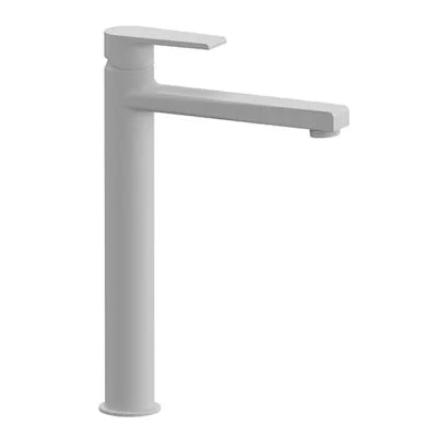 Set miscelatori lavabo alto e bidet bianco opaco Mariani serie Artic