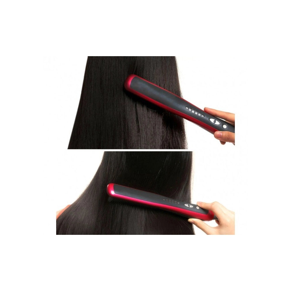 Trade Shop - Spazzola Lisciante Pl388 Ionizzante Tecnologia Ptc Hair Comb Fino A 210° -