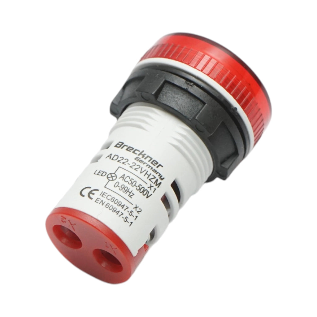 Voltmetro e indicatore di frequenza LED rosso 0-99Hz/50-500V AC Breckner Germany