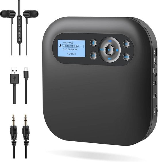 lettore CD portatile con Bluetooth e altoparlanti - lettore CD caricabile per auto e viaggio con FM e anti-skip 

modello: 
specifica tecnica:
