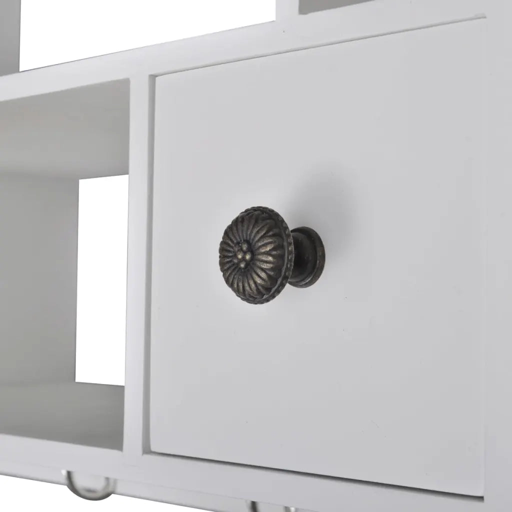 Pensile da Cucina-Mobile Cucina da Parete in Legno Bianco