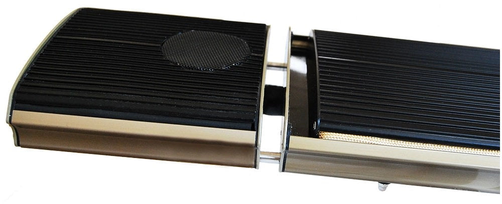 Pannello Radiante Riscaldante ad Infrarossi 97x18,9x6,7 cm 1000W con Cassa Bluetooth Sined  Nero