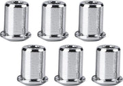 6 pezzi di manici di montaggio per chitarra elettrica basso (argento).