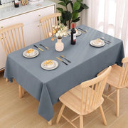 Tavolo in panno, lavabile, rettangolare, 100 x 140 cm, poliestere, idrorepellente, effetto lotus, tovaglie per tavolo, impermeabili, lavabili, tovaglie per tavolo per festa, cucina, grigio