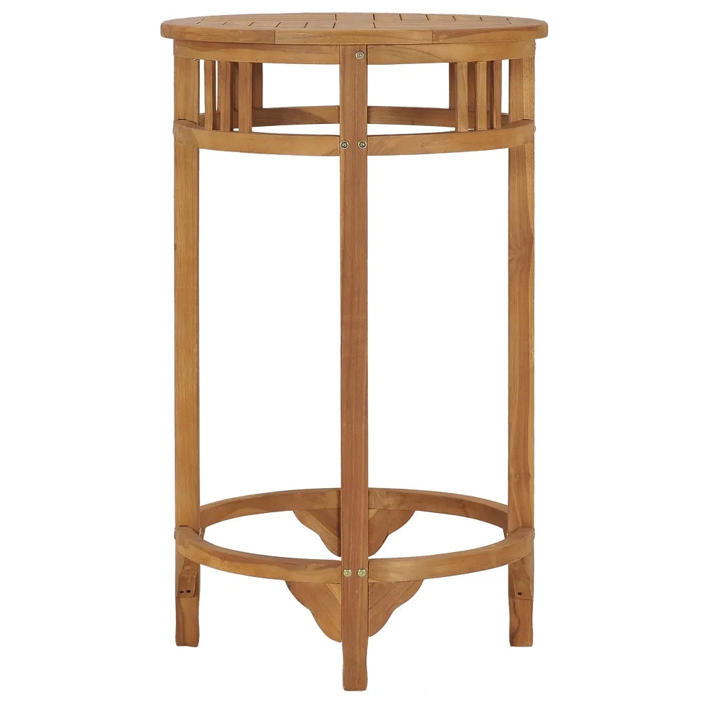 Tavolino da Bar Ã˜ 60 cm in Legno Massello di Teak