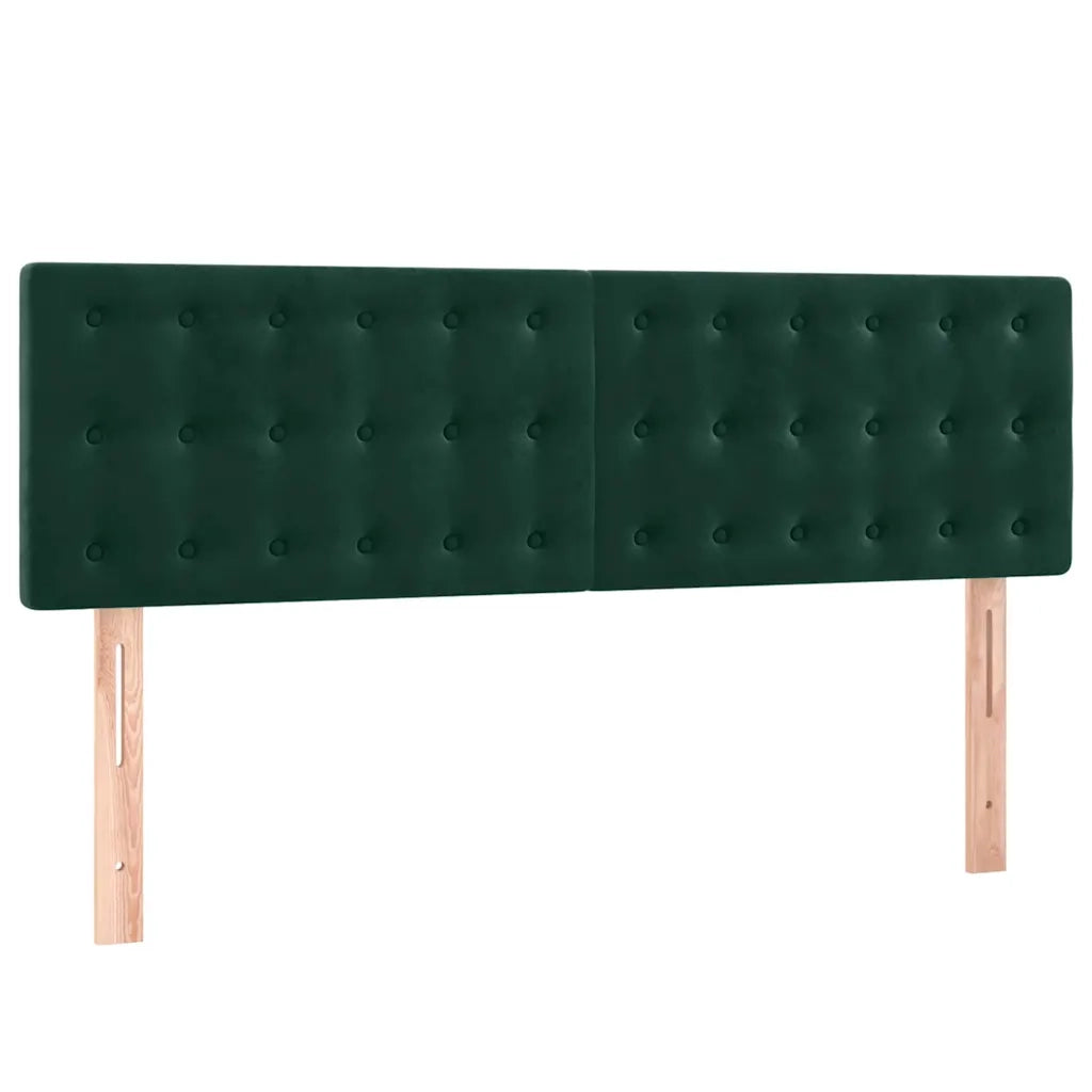 Testiere 2 pz Verde Scuro 72x5x78/88 cm in Velluto cod mxl 71600