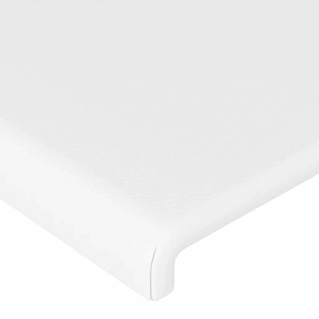 Testiera ad Orecchio-Testata con Orecchie Bianca 183x16x78/88 cm in Similpelle 426453