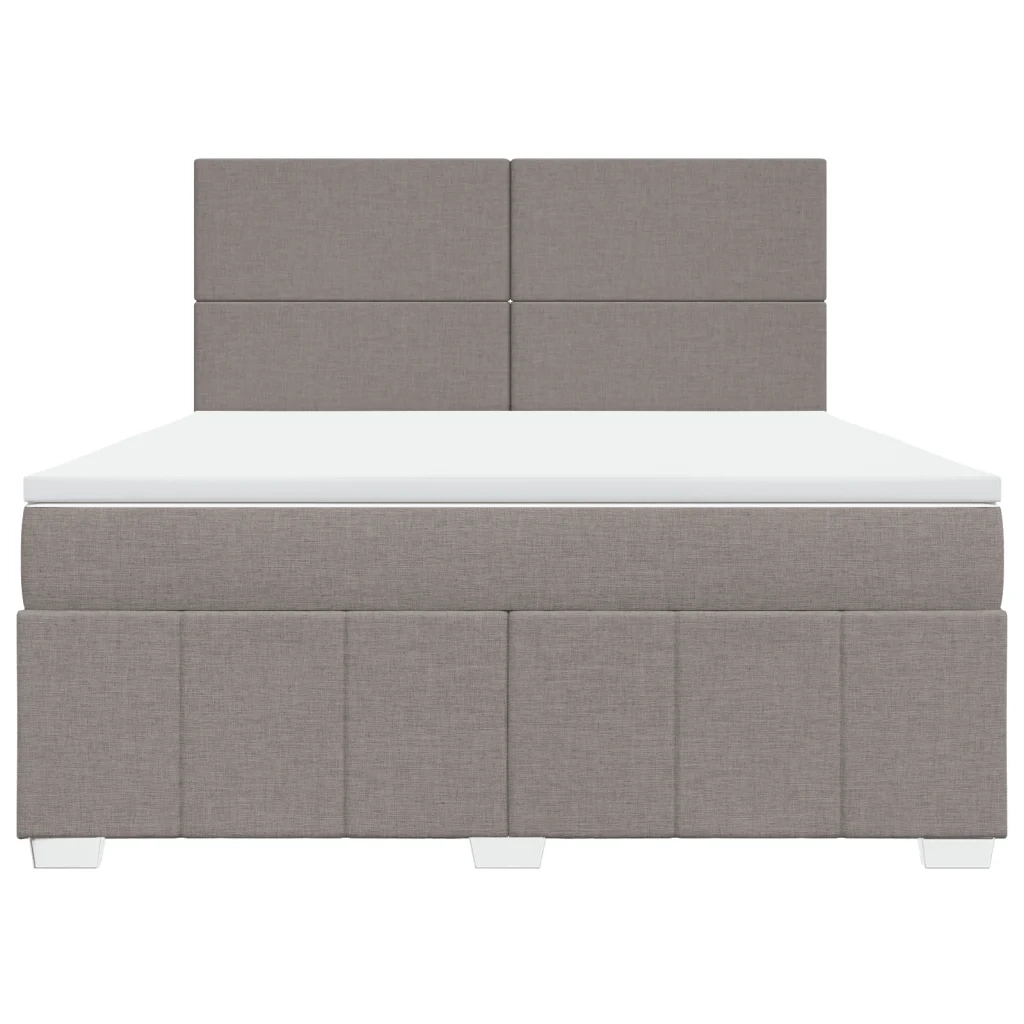 Giroletto a Molle con Materasso Tortora 180x200 cm in Tessuto 3291744