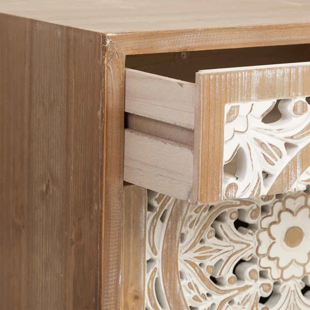 Tavolino in legno bianco 45x35x60