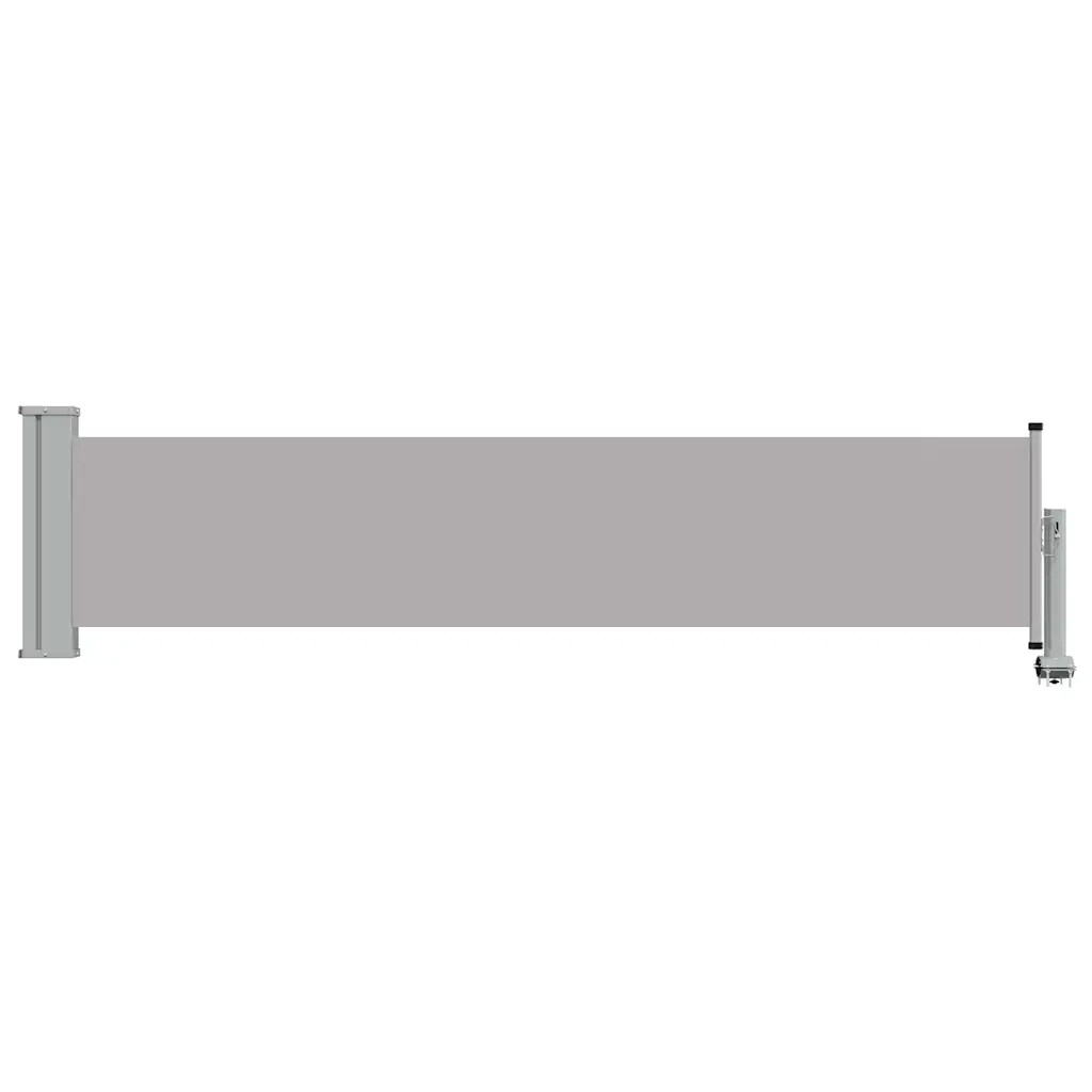Tenda Laterale Retrattile per Patio 60x300 cm Grigia 48354
