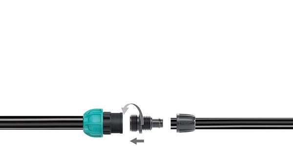 RACCORDO IRRIGAZIONE DA GIARDINO PER TUBO POLIETILENE 25 MM FILETTO 3/4 POLLICEF