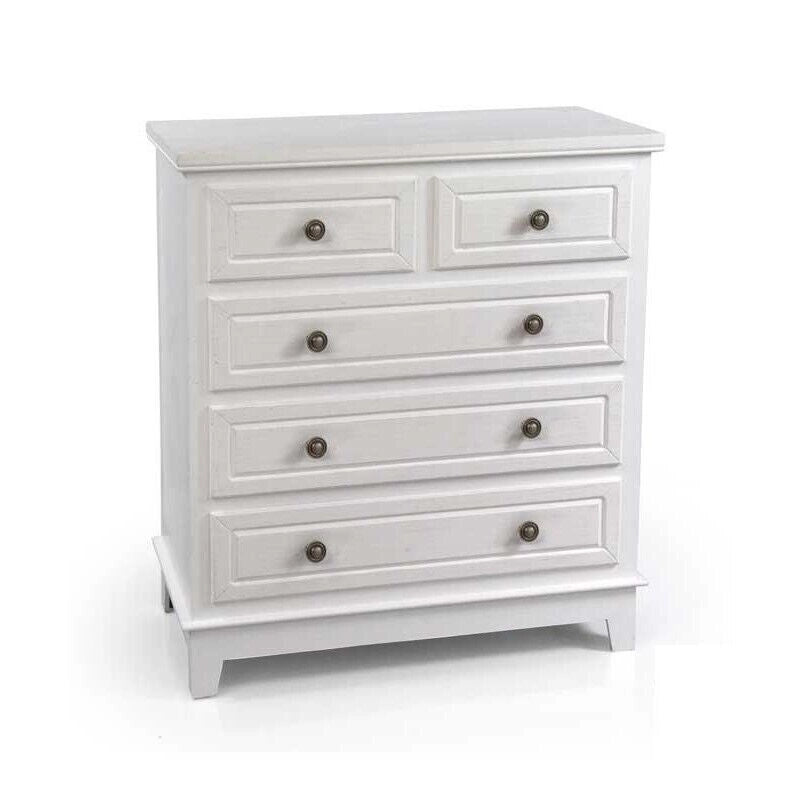 PERLA MOBILE CON 6 CASSETTI 80 X 40 X 92 CM COLORE BIANCO
