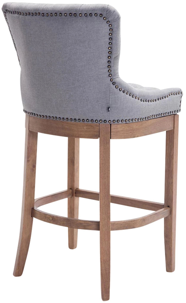 Sgabello Lakewood Stoffa antico-chiaro grigio chiaro