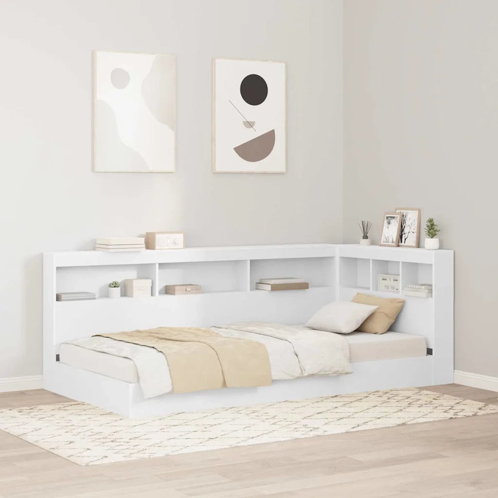 vidaXL Testata contenitore Bianco 100 cm Legno multistrato
