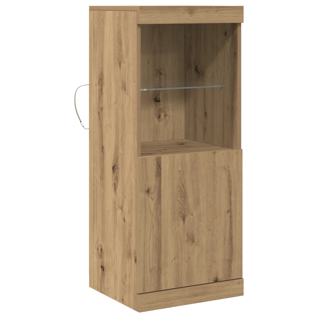 Credenza con luci LED Quercia Artigianale 41x37x100 cm