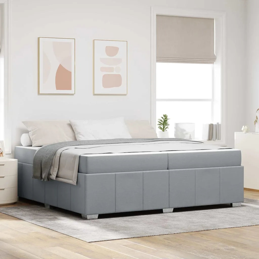 Struttura del letto Grigio chiaro 200 x 200 cm Tessuto 3398307