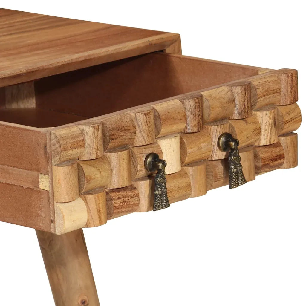 Scrivania 110x50x76 cm in Legno Massello di Acacia 338434