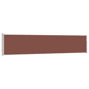 Tenda da Sole | Tenda laterale Retrattile per Patio 100x500 cm Marrone