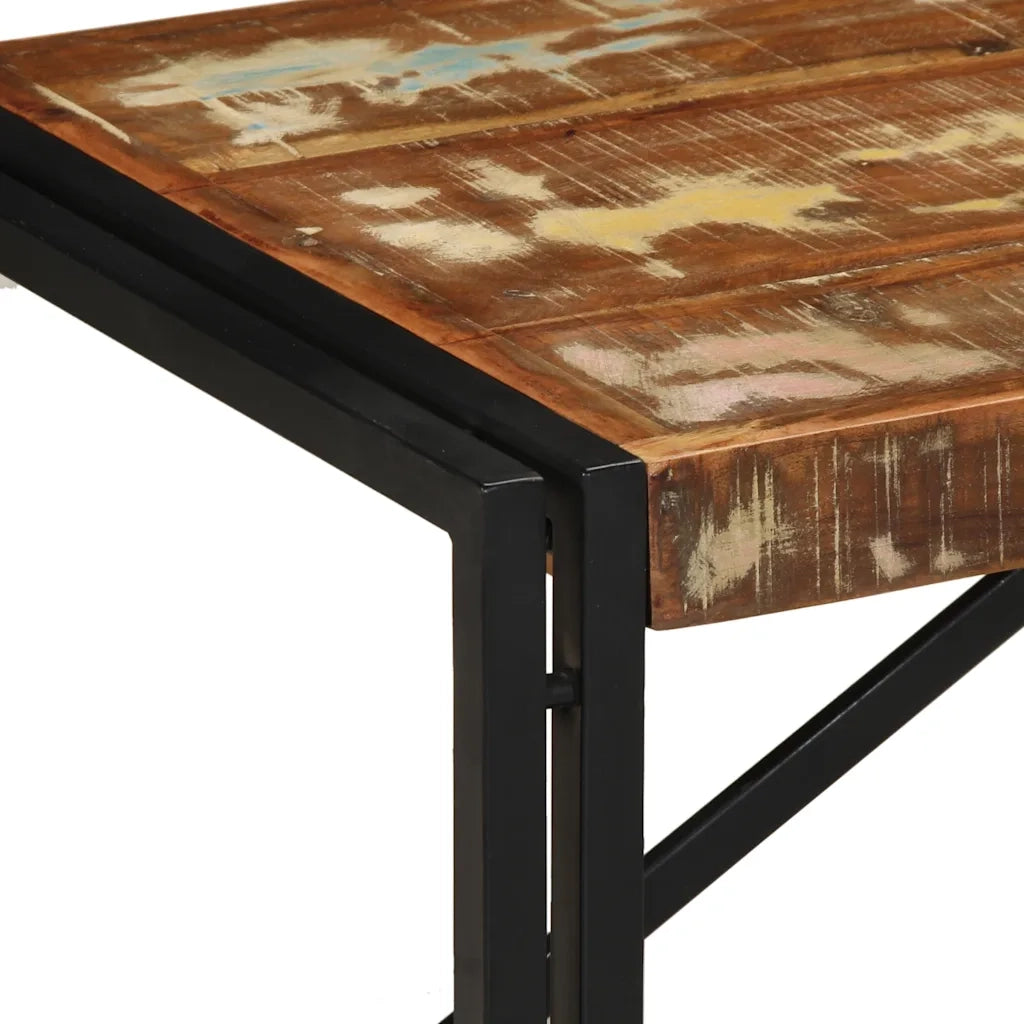 Tavolino Salotto Multicolore 100x50x35 cm Legno Recupero 4016674