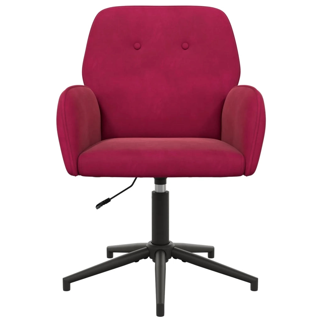 Sedie da scrivania girevoli 4 pz 54 x 55 x 90 cm Rosso Vino 3428333