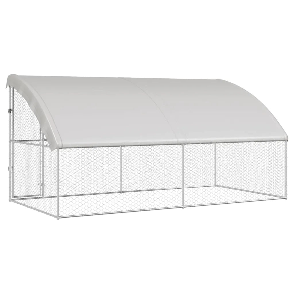 Cuccia per cani 2 pcs Argento 4 x 2 x 2 m Acciaio zincato 3368328