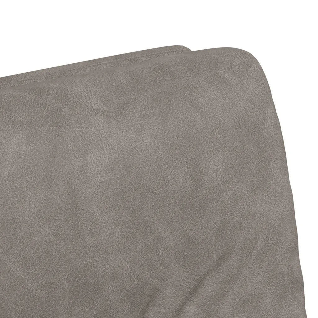Sedie da Pranzo con Ruote 2 pcs Grigio 57 x 67 x 95 cm