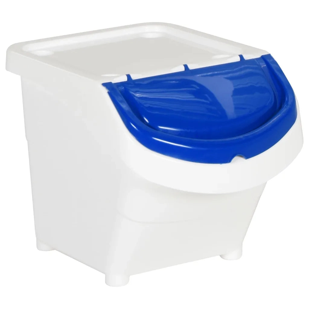 Cestini per Rifiuti Impilabili con Coperchi 3 pz Bianchi PP 78 L CFW3041445