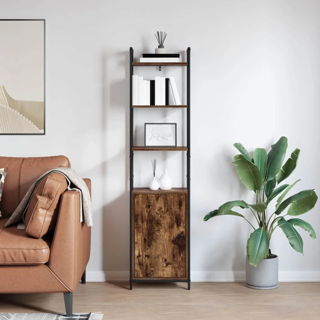 Armadio per Libri Rovere fumé 40 x 24 x 161 cm 883852