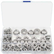 Set di viti a 5 punte da 150 pezzi - Acciaio inossidabile - Zinco Gecoat - Inserzione in nylon - Borchie di fissaggio - Scatola di stoccaggio robusta - Duraturo e pratico - Viti a 5 punte