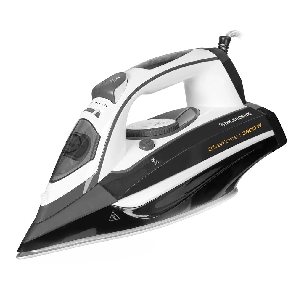 Trade Shop - Ferro Da Stiro A Vapore 2800w Capacità 400 Ml Punta Slim Autopulente Stiratura A Secco -