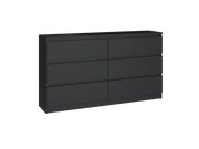Cassettiera MALWA M6/140 nero per camera e soggiorno
