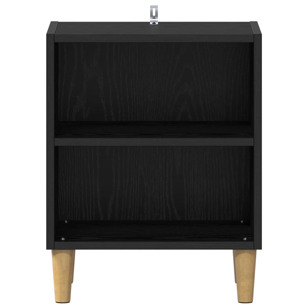 Armadietto per letto Rovere Nero 40 x 30 x 50 cm CFW7066857