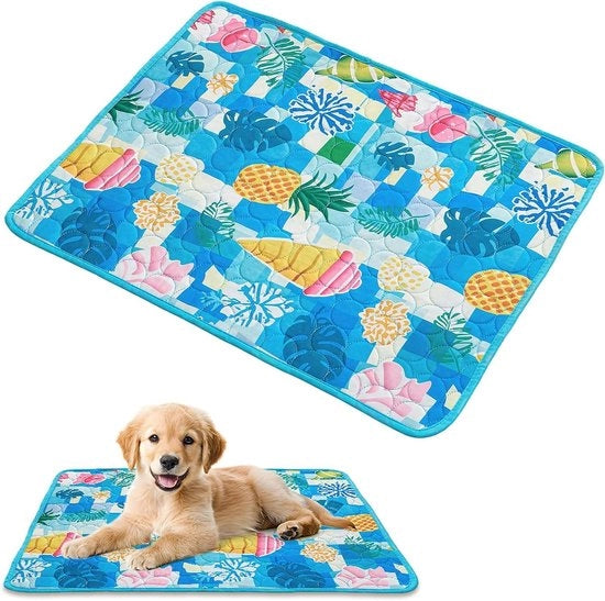 Cuscino raffreddante per cani e gatti | Estate | Lavabile | Sedile auto | 50 x 40 cm