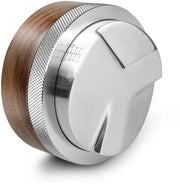 Distributore di Caffè con Regolazione di Altezza - 54mm - Materializzato in Noce - Livellatore di Caffè - Accessori per Barista - Riduce la Cannulazione - Livellatore di Caffè