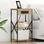 Armadio da Notte con lo scaffale Rovere Sonoma 41 x 31 x 76 cm 859527